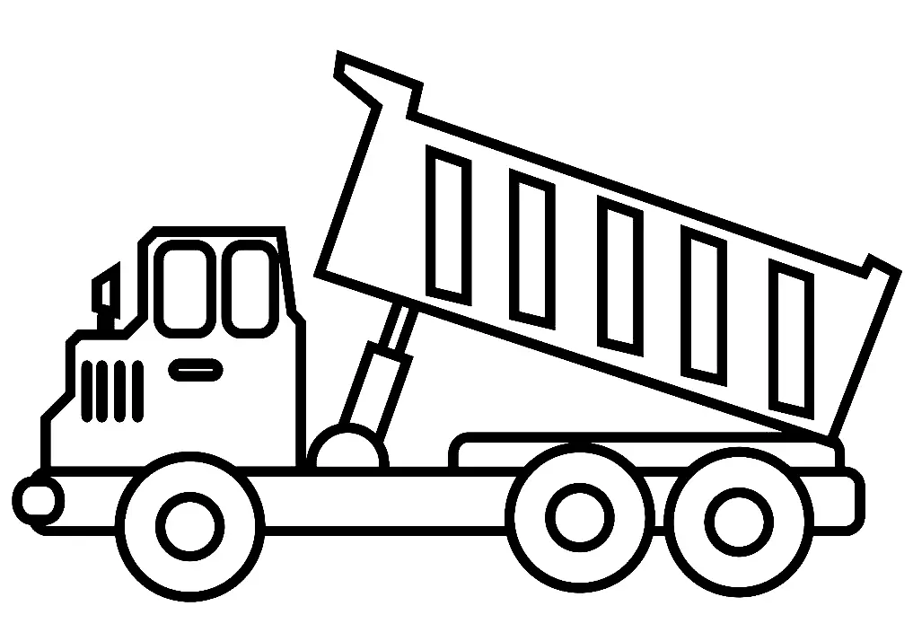 Dump Truck Coloring Pages 3