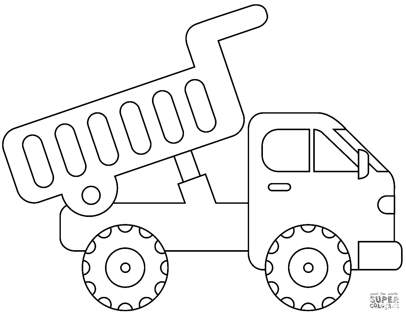 Dump Truck Coloring Pages 5