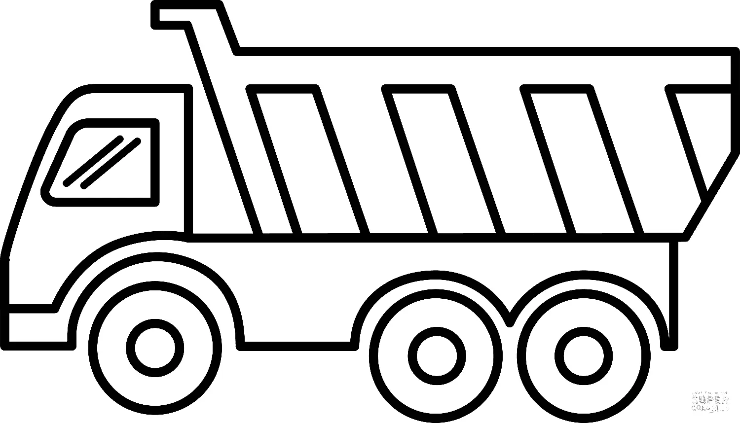 Dump Truck Coloring Pages 6