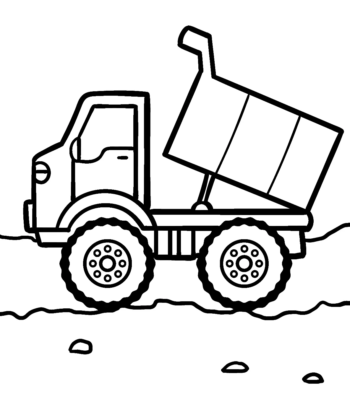 Dump Truck Coloring Pages 7