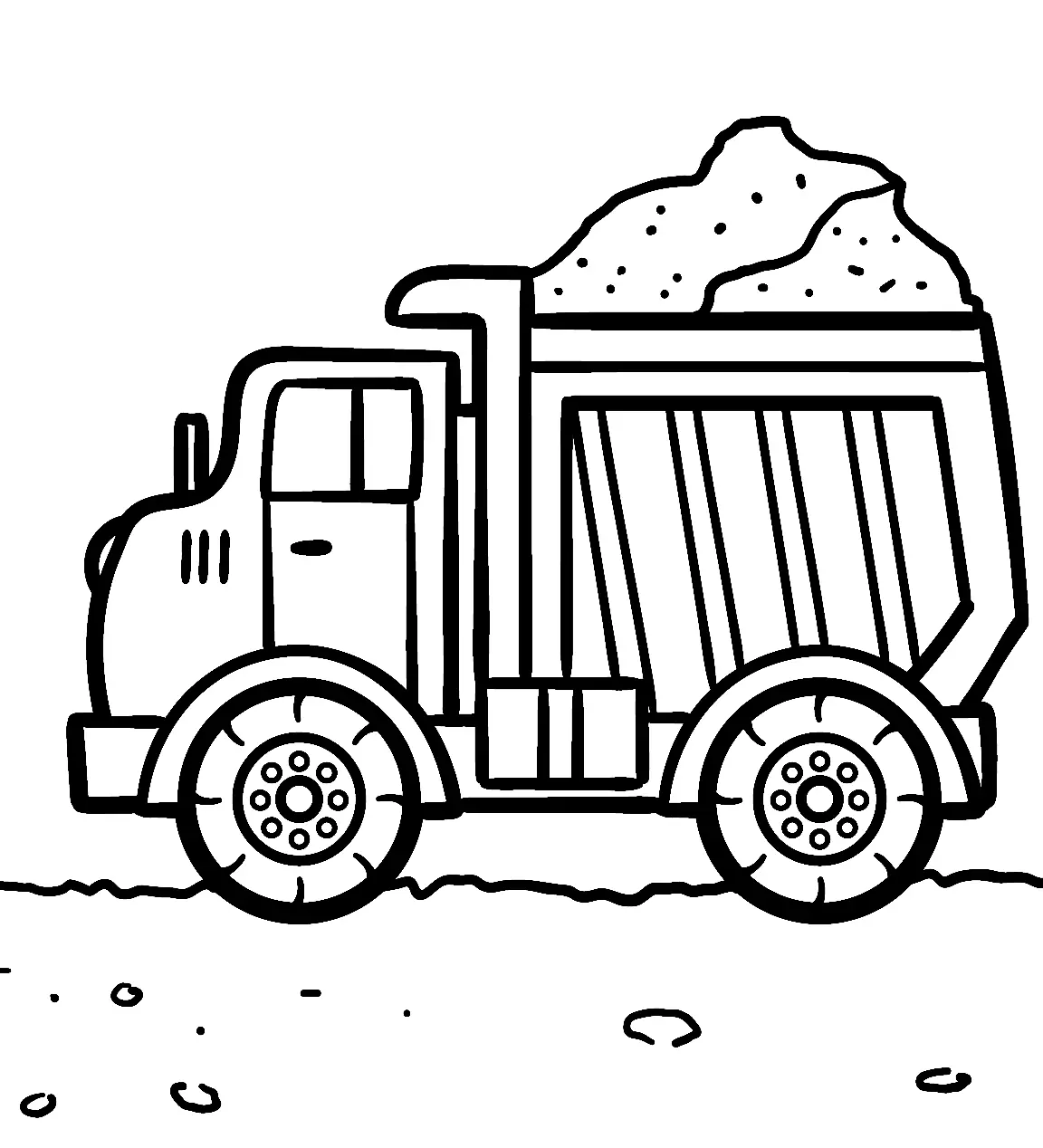 Dump Truck Coloring Pages 9