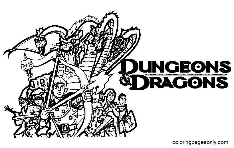 Dungeons and Dragons Ausmalbilder 2