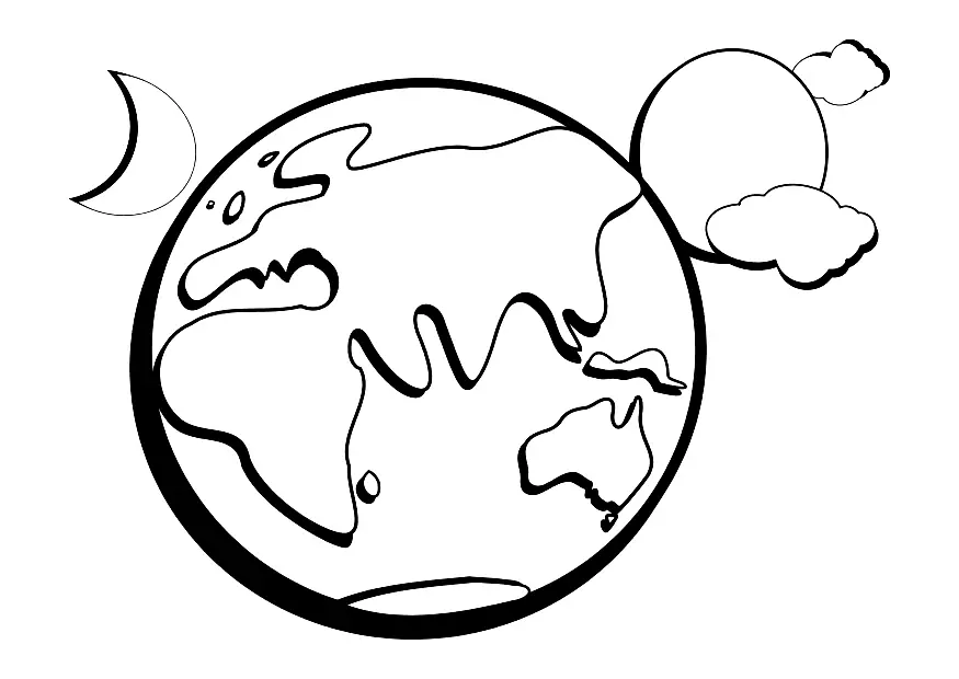 Earth Coloring Pages 21