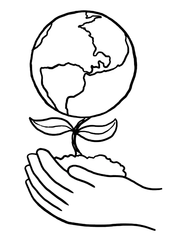 Earth Coloring Pages 4