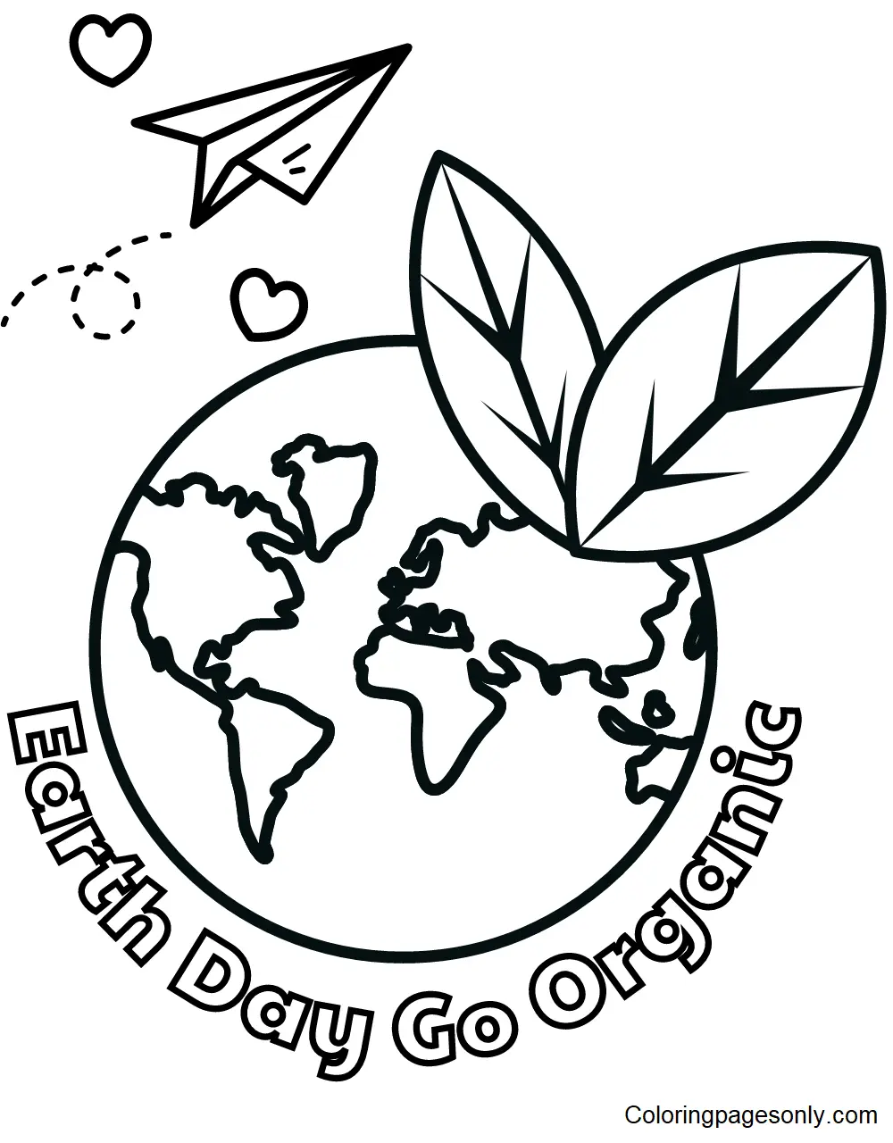 Dia La Tierra Para Colorear 61