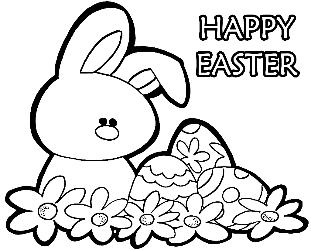 Conejito Pascua Para Colorear 61