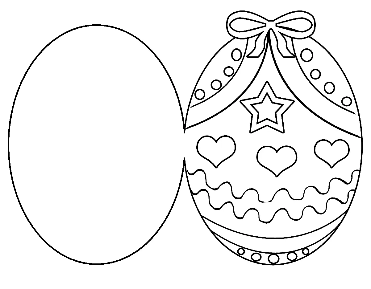 Easter Card Coloring Pages 12