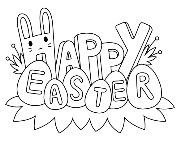 Easter Card Coloring Pages 31