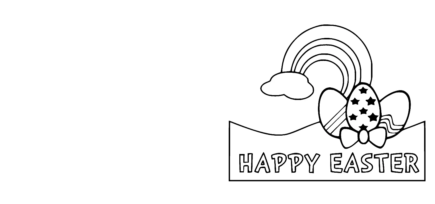 Easter Card Coloring Pages 39