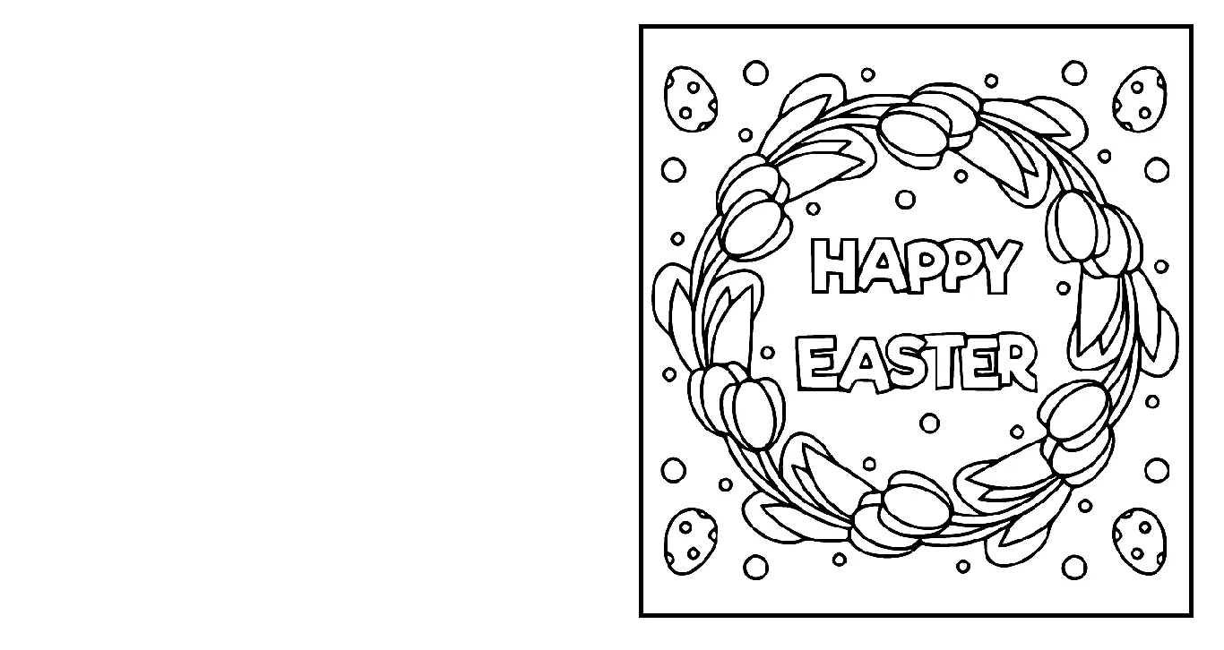Easter Card Coloring Pages 41