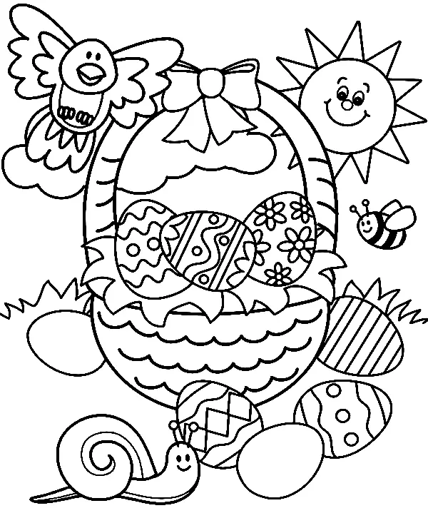 Desenhos de Animados de Pascoa Para Colorir 2
