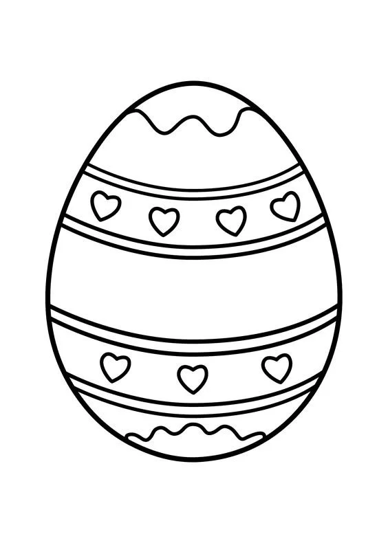Easter Eggs Coloring Pages 11