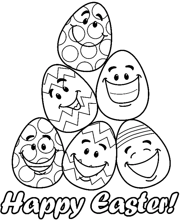 Easter Eggs Coloring Pages 121
