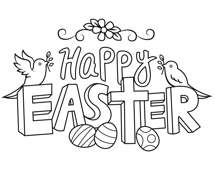 Easter Eggs Coloring Pages 127