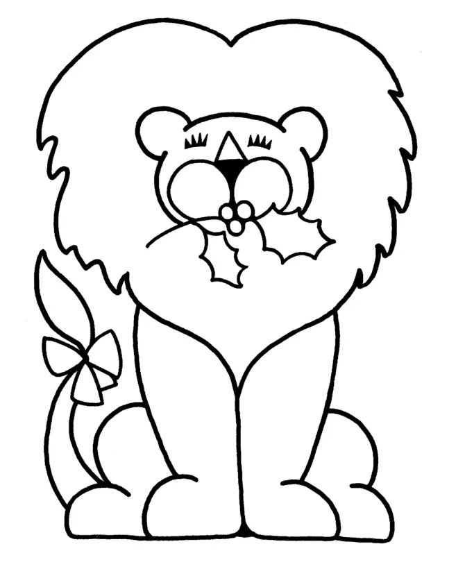 Easy Christmas Coloring Pages 10