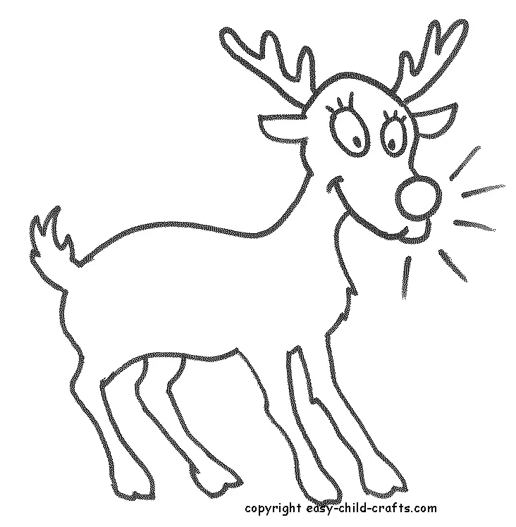 Easy Christmas Coloring Pages 11