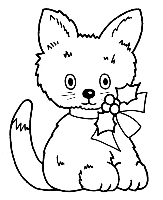 Easy Christmas Coloring Pages 4