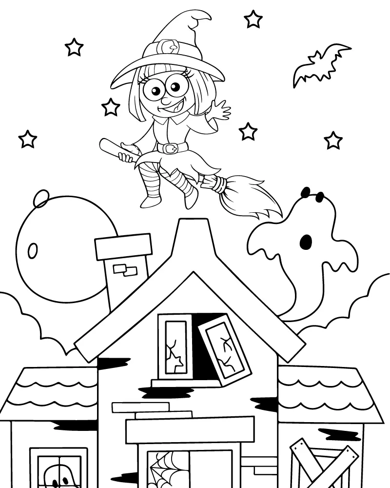 Halloween Facil Para Colorear 10