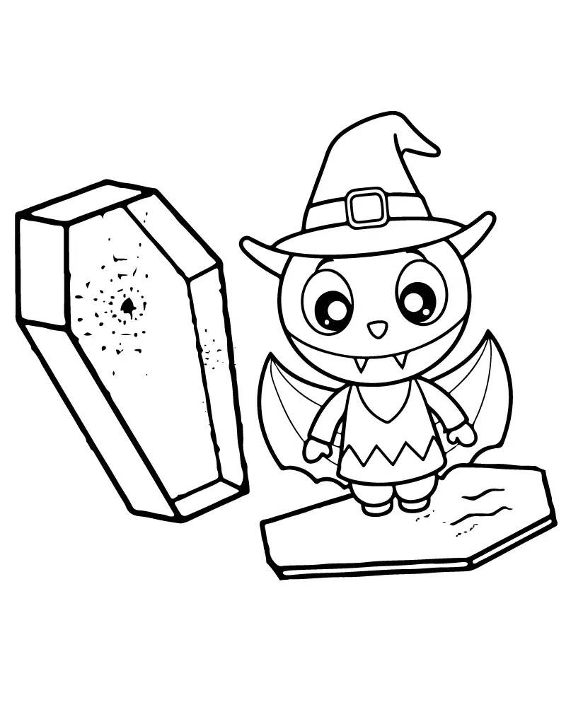 Halloween Facil Para Colorear 2