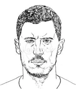 Eden Hazard Ausmalbilder 1