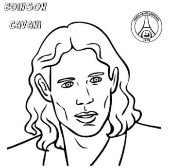 Edinson Cavani Coloring Pages 3