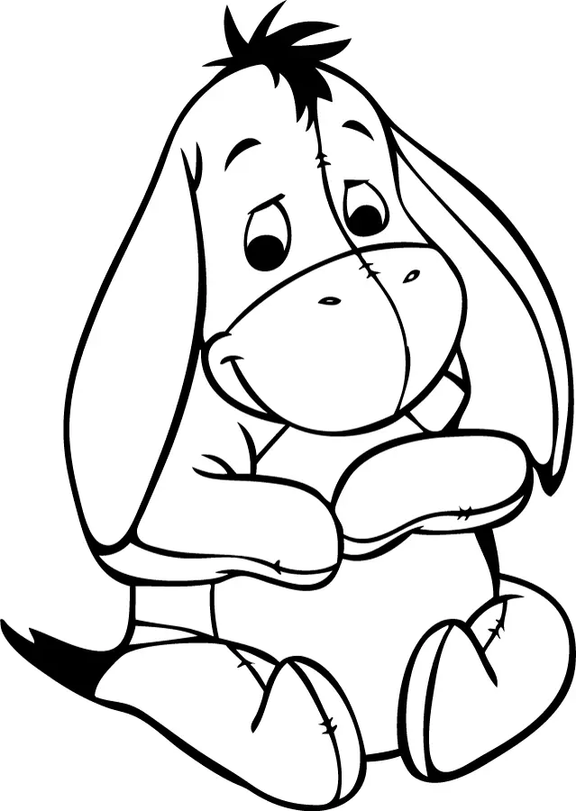 Eeyore Para Colorear 19
