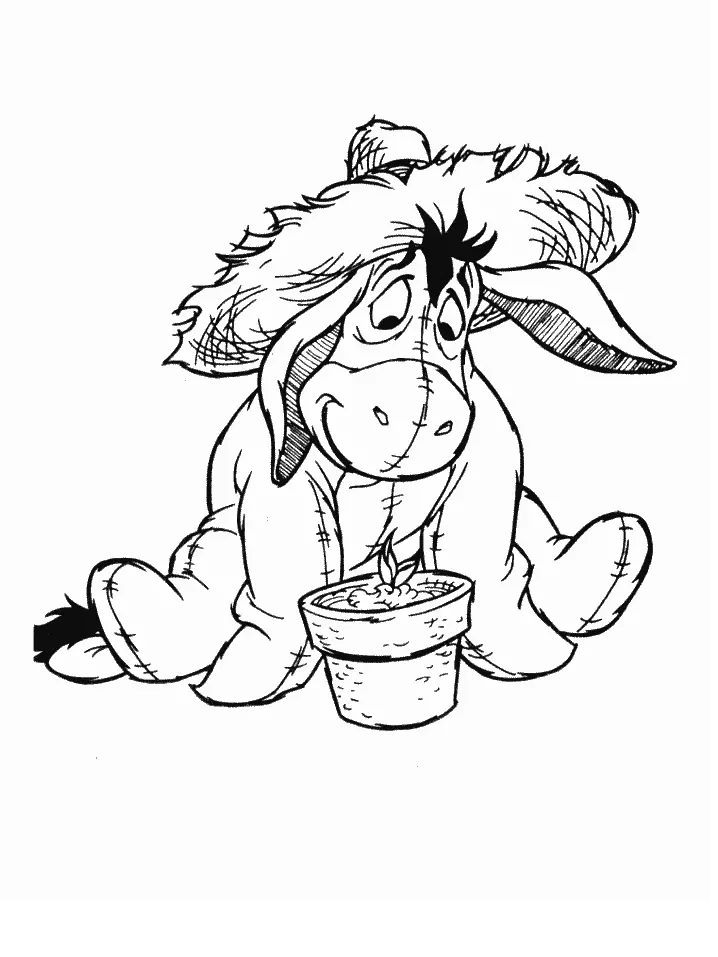 Eeyore Para Colorear 3