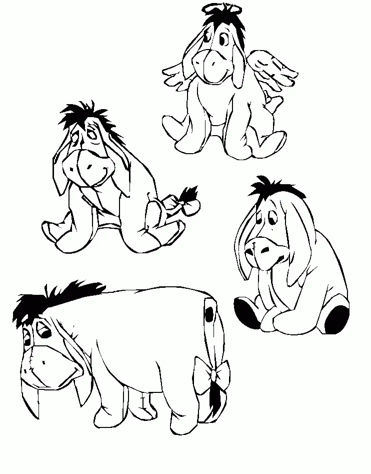 Eeyore Para Colorear 38