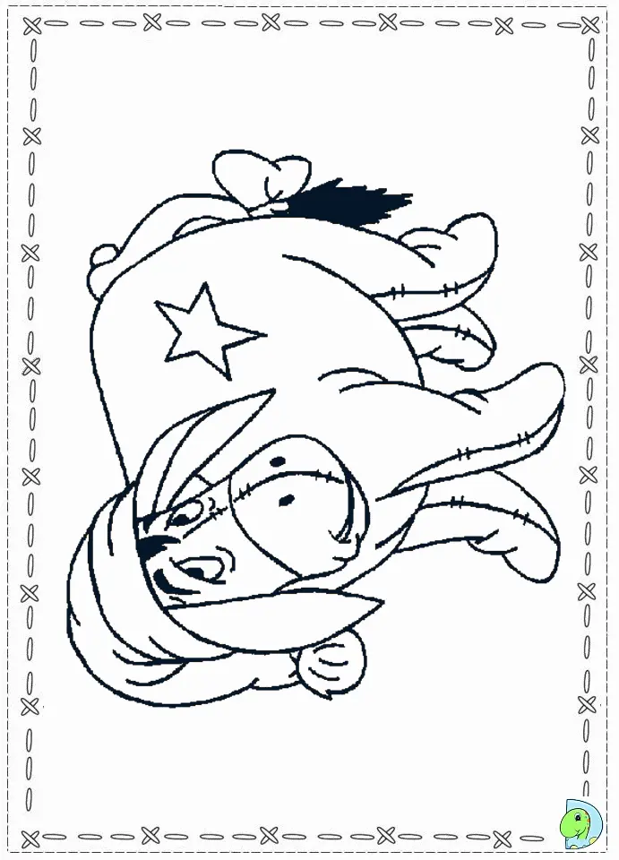 Eeyore Para Colorear