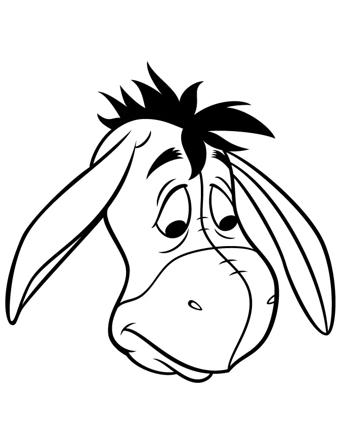 Eeyore Para Colorear 8