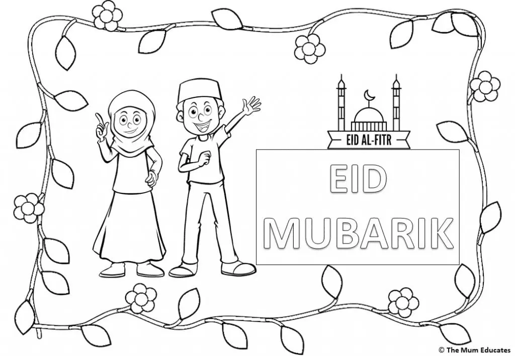 Eid Al Fitr Ausmalbilder 13