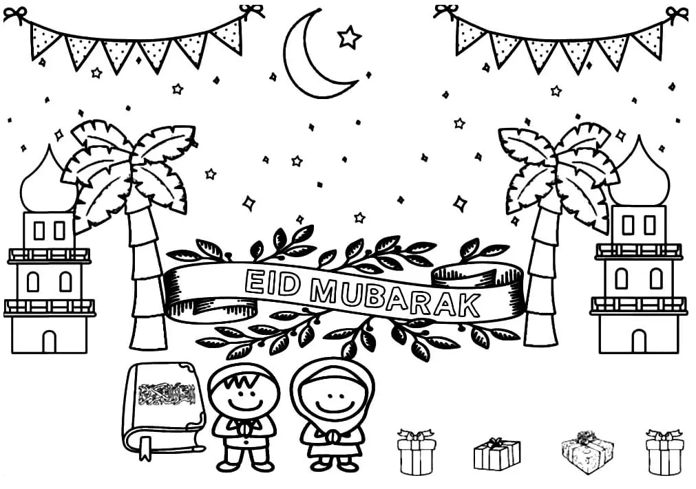 Eid Al Fitr Ausmalbilder 15