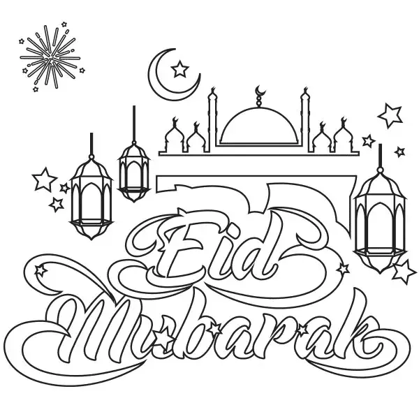 Eid Al Fitr Ausmalbilder 4