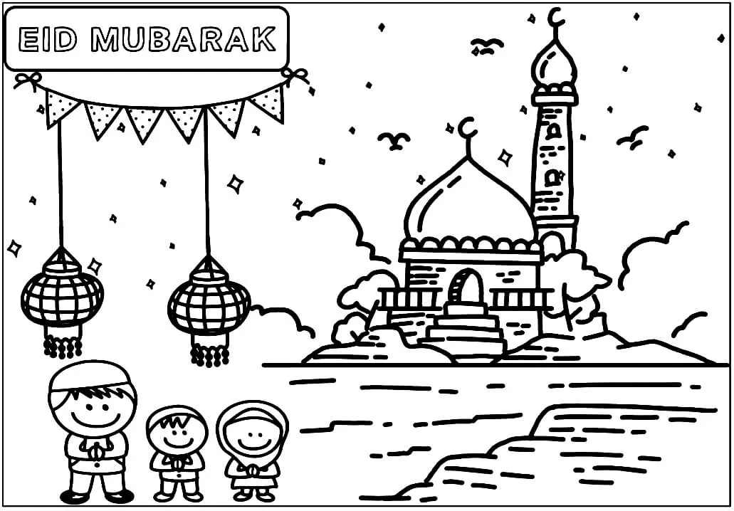 Eid Al Fitr Ausmalbilder 6