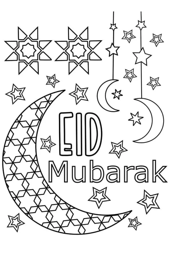 Eid Mubarak Coloring Pages 16