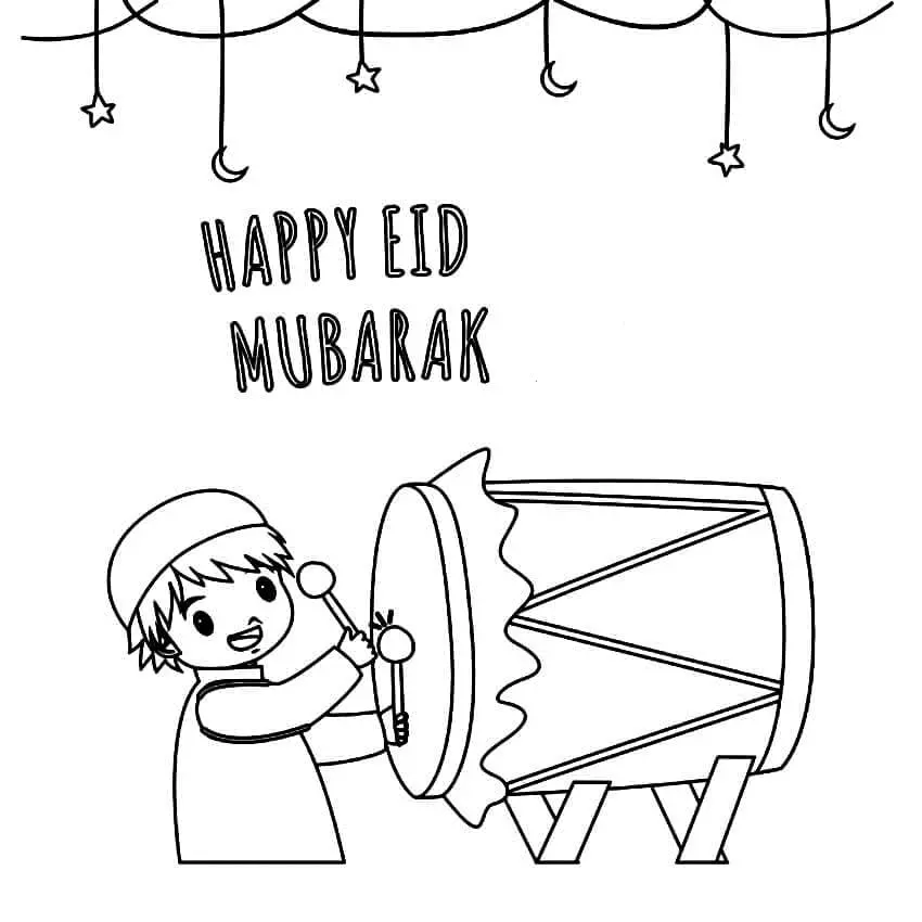 Eid Mubarak Coloring Pages 17