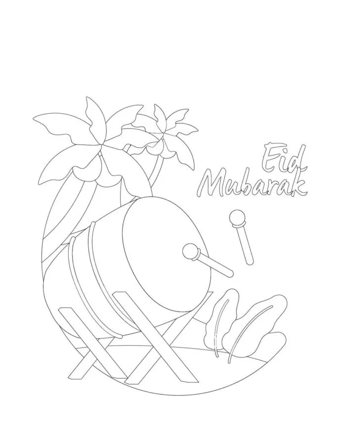 Eid Mubarak Coloring Pages 20