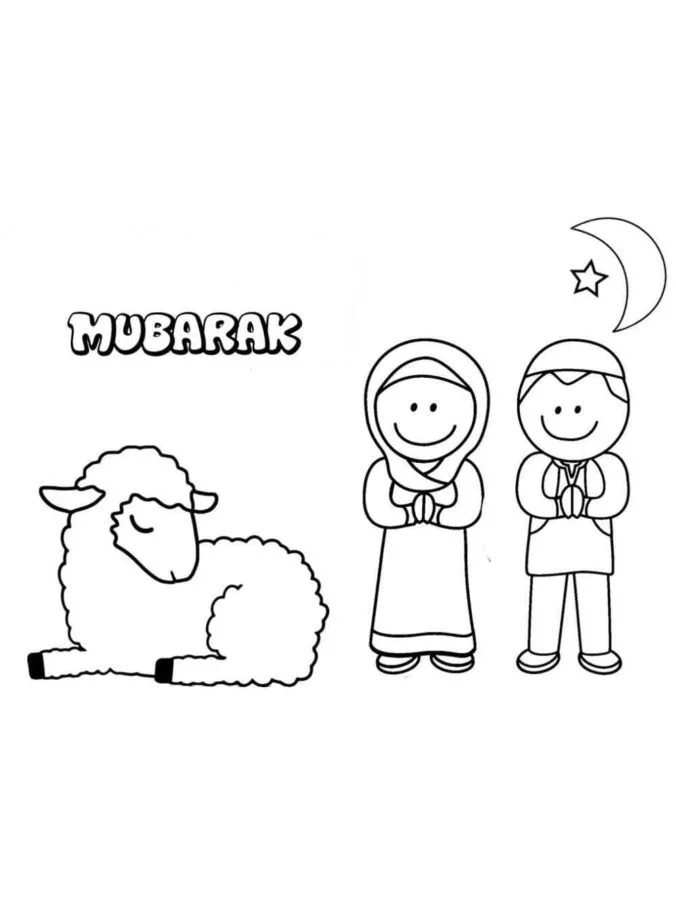 Eid Mubarak Coloring Pages 22