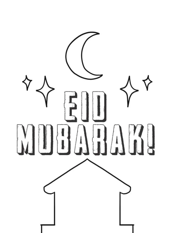 Eid Mubarak Coloring Pages 25