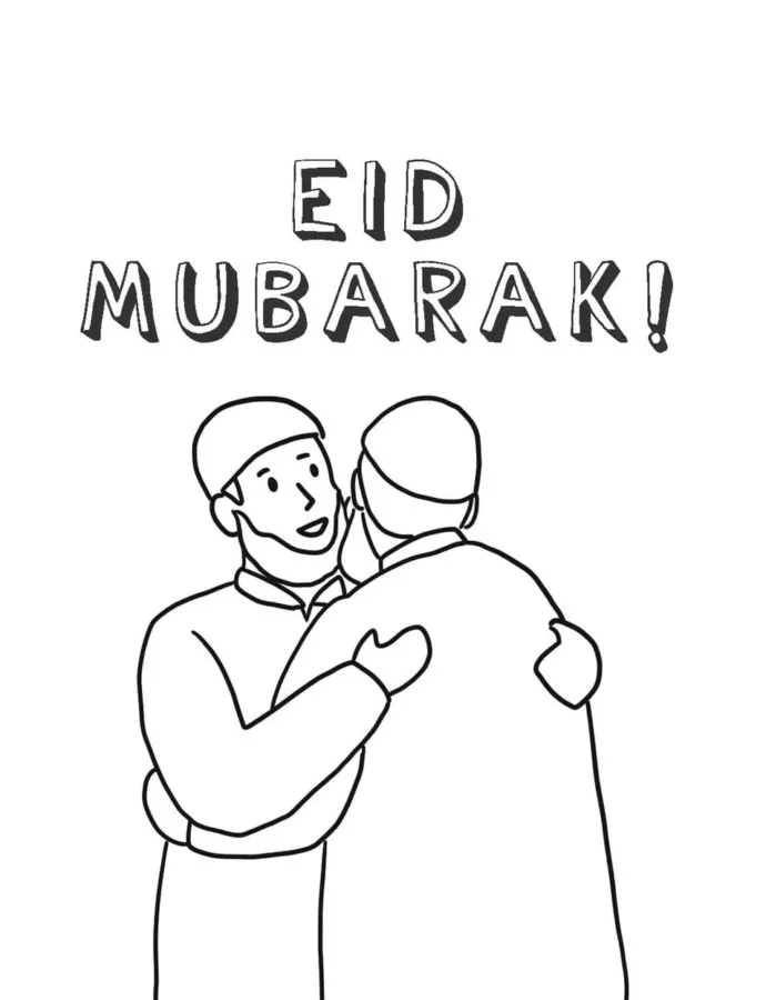 Eid Mubarak Coloring Pages 26