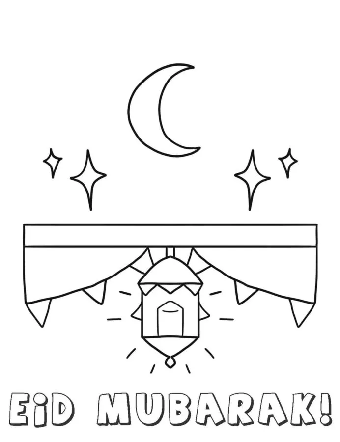Eid Mubarak Coloring Pages 29