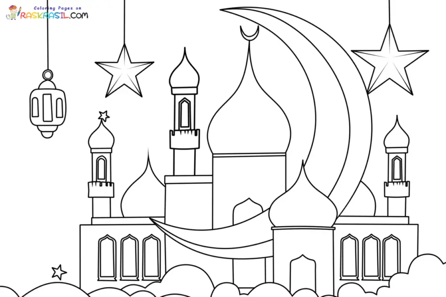 Eid Mubarak Coloring Pages 4