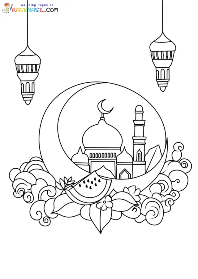 Eid Mubarak Coloring Pages 41