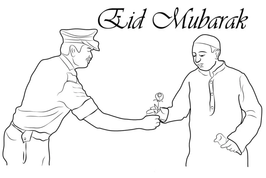 Eid Mubarak Coloring Pages 48