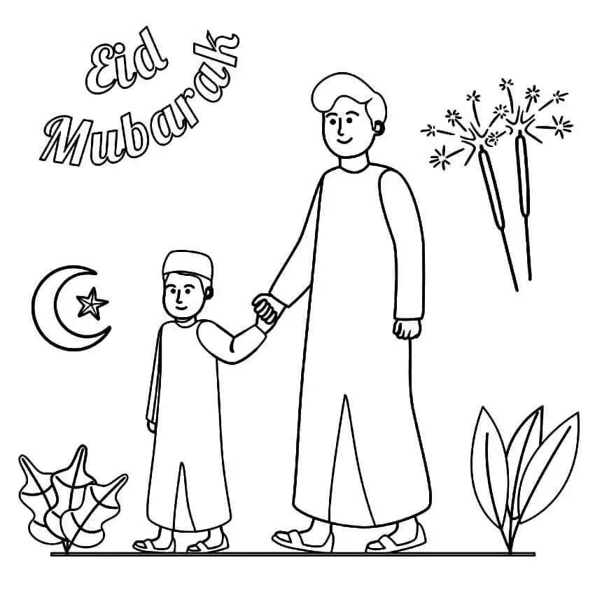 Eid Mubarak Coloring Pages 59