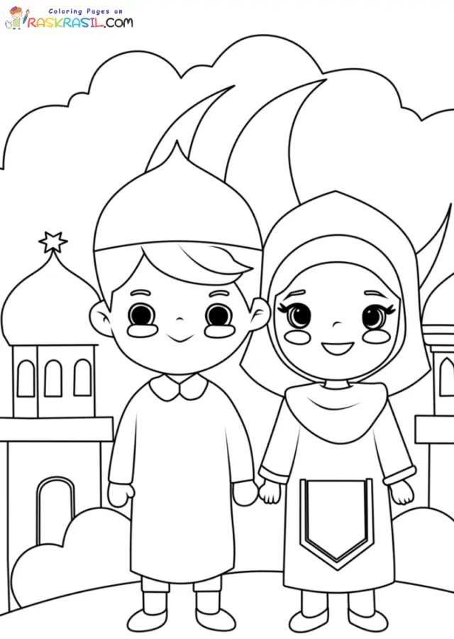 Eid Mubarak Coloring Pages 6