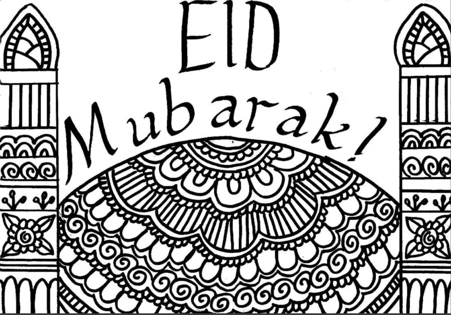 Eid Mubarak Coloring Pages 66