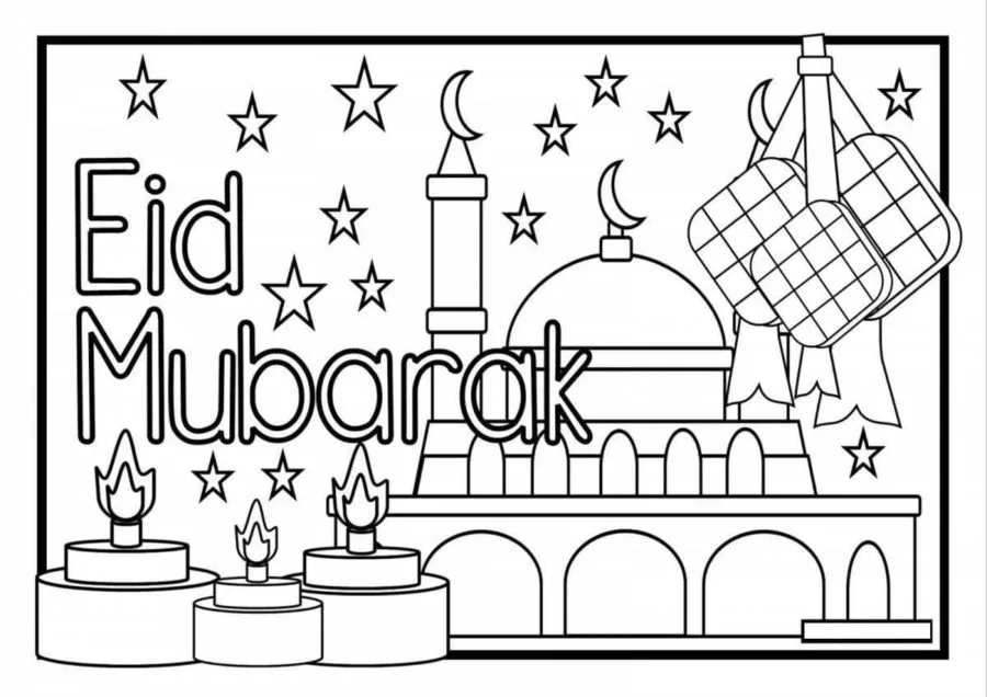 Eid Mubarak Coloring Pages 72