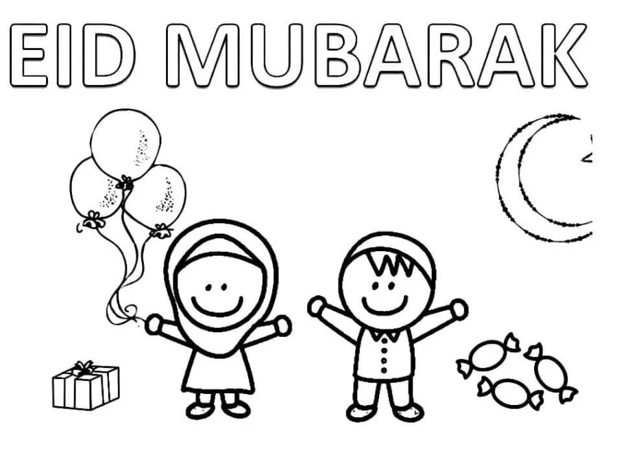 Eid Mubarak Coloring Pages 8