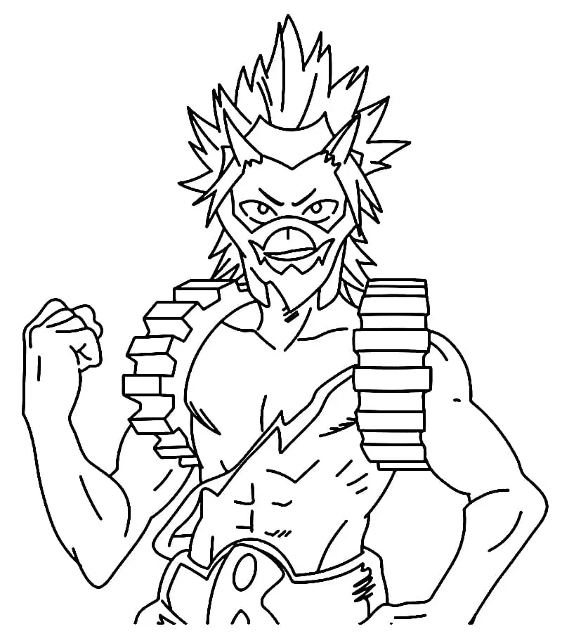 Eijiro Kirishima Coloring Pages 18